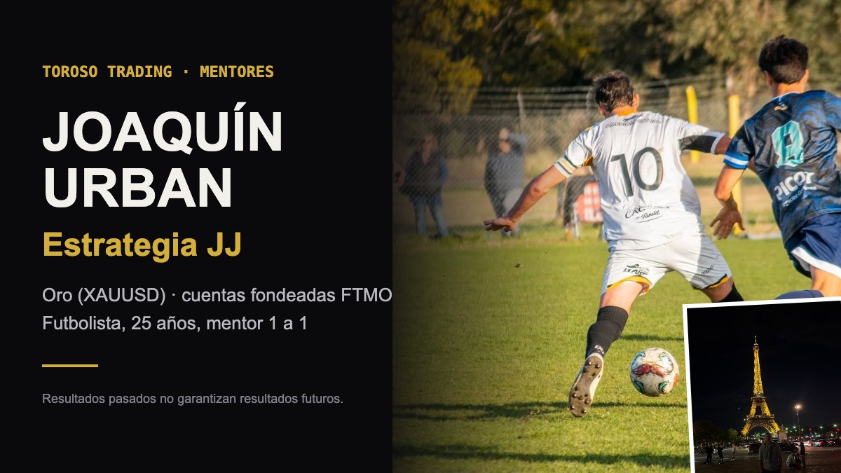 Joaquín Urban, mentor de Toroso Trading y creador de la estrategia JJ
